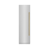 ZLINE 54-Inch Column 16.7 Cu. Ft. Refrigerator and 12.4 Cu. Ft. Freezer in Stainless Steel with Gold Accent