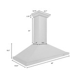 ZLINE 3-Piece Appliance Package - 48-Inch Rangetop, Wall Mount Range Hood, Double Wall Oven in Satin Stainless Steel (3KP-RTSRH48-AWD)