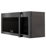 ZLINE 2-Piece Appliance Package - 30-Inch Dual Fuel Range & Over-the-Range Microwave in Black Stainless Steel
