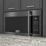 ZLINE 2-Piece Appliance Package - 30-Inch Dual Fuel Range & Over-the-Range Microwave in Black Stainless Steel