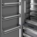 ZLINE 54-Inch Column 16.7 Cu. Ft. Refrigerator and 12.4 Cu. Ft. Freezer in Stainless Steel with Matte Black Accent