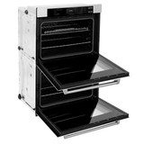 ZLINE 3-Piece Appliance Package - 30-Inch Rangetop, Over-the-Range Microwave Oven, and  Double Wall Oven in Stainless Steel  (3KP-RTOTRH30-AWD)