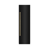 ZLINE 48-Inch Column 12.5 Cu. Ft. Refrigerator and 12.4 Cu. Ft. Freezer in Black Stainless Steel with Gold Accents