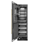 ZLINE 48-Inch Column 12.5 Cu. Ft. Refrigerator and 12.4 Cu. Ft. Freezer in Black Stainless Steel with Gold Accents