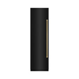 ZLINE 48-Inch Column 12.5 Cu. Ft. Refrigerator and 12.4 Cu. Ft. Freezer in Black Stainless Steel with Gold Accents