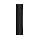 ZLINE 42-Inch Column 12.5 Cu. Ft. Refrigerator and 8.6 Cu. Ft. Freezer in Black Stainless Steel with Gold Accent