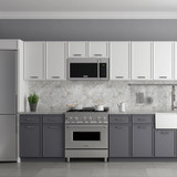 ZLINE 3-Piece Appliance Package - 30-Inch Rangetop, Over-the-Range Microwave Oven, and Double Wall Oven in Satin Stainless Steel (3KP-RTSOTR30-AWD)