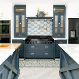 ZLINE 3-Piece Appliance Package - 48 in. Rangetop, 30 in. Wall Oven, & Premium Hood in Black Stainless Steel