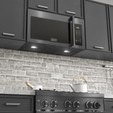 ZLINE 2-Piece Appliance Package - 30-Inch Rangetop and Over-the-Range Microwave with Traditional Handle in Black Stainless Steel (2KP-RTBOTRH30)