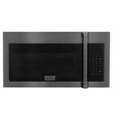 ZLINE 2-Piece Appliance Package - 30-Inch Rangetop and Over-the-Range Microwave with Traditional Handle in Black Stainless Steel (2KP-RTBOTRH30)
