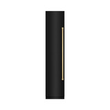 ZLINE 42-Inch Column 12.5 Cu. Ft. Refrigerator and 8.6 Cu. Ft. Freezer in Black Stainless Steel with Champagne Bronze Accent
