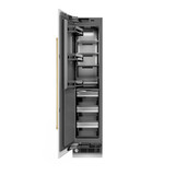 ZLINE 48-Inch Column 16.7 Cu. Ft. Refrigerator and 8.6 Cu. Ft. Freezer in White Matte with Gold Accent