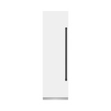 ZLINE 48-Inch Column 12.5 Cu. Ft. Refrigerator and 12.4 Cu. Ft. Freezer in White Matte with Matte Black Accents