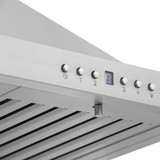 ZLINE 2-Piece Appliance Package - 48-inch Dual Fuel Range with Black Matte Door and Convertible Vent Range Hood in Stainless Steel (2KP-RABLMRH48)