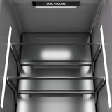 ZLINE 54-Inch Column 16.7 Cu. Ft. Refrigerator and 12.4 Cu. Ft. Freezer in Panel Ready with Matte Black Accent