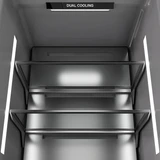 ZLINE 42-Inch Column 12.5 Cu. Ft. Refrigerator and 8.6 Cu. Ft. Freezer in White Matte with Gold Accent