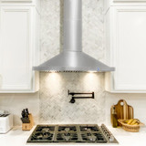 ZLINE 2-Piece Appliance Package - 36-Inch Rangetop and Covertible Range Hood in Stainless Steel (2KP-RTRH36)