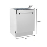 ZLINE 3-Piece Appliance Package - 36-Inch Dual Fuel Range, Refrigerator with Water Dispenser, & 3-Rack Dishwasher in Stainless Steel