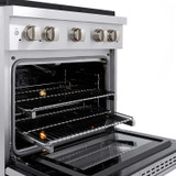 ZLINE 4-Piece Appliance Package - 30-Inch Gas Range, Tall Tub Dishwasher, Microwave Oven & Premium Hood (4KP-SGRRH30-MODWV)