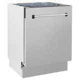 ZLINE 3-Piece Appliance Package - 30-inch Gas Range, Tall Tub Dishwasher & Premium Wall Mount Hood in Satin Stainless Steel (3KP-SGRSRH30-DWV)