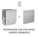 ZLINE 3-Piece Appliance Package - 48-Inch Gas Range, Refrigerator, and Dishwasher in Black Stainless Steel with Champagne Bronze Accents