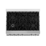 ZLINE 3-Piece Appliance Package - 36 in. Rangetop, 30 in. Wall Oven, & Premium Hood in Stainless Steel