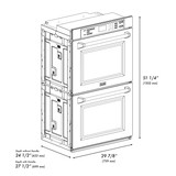 ZLINE 4-Piece Appliance Package - 48-Inch Rangetop, 30” Double Wall Oven, 36” Refrigerator with Water Dispenser, and Convertible Wall Mount Hood in Stainless Steel (4KPRW-RTRH48-AWD)