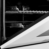 ZLINE 2-Piece Appliance Package - 36-inch Dual Fuel Range with White Matte Door and Convertible Vent Range Hood in Stainless Steel (2KP-RAWMRH36)