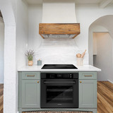 ZLINE 3-Piece Appliance Package - 36 in. Rangetop, Wall Oven, & Wall Mount Range Hood in Black Stainless Steel