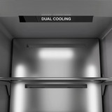 ZLINE 54-Inch Column 16.7 Cu. Ft. Refrigerator and 12.4 Cu. Ft. Freezer in White Matte with Matte Black Accent