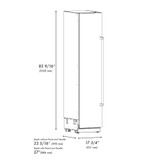 ZLINE 48-Inch Column 16.7 Cu. Ft. Refrigerator and 8.6 Cu. Ft. Freezer in Black Stainless Steel