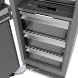 ZLINE 48-Inch Column 16.7 Cu. Ft. Refrigerator and 8.6 Cu. Ft. Freezer in Black Stainless Steel