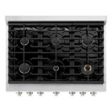 ZLINE 2-Piece Appliance Package - 36-inch Gas Range & Convertible Vent Range Hood in Stainless Steel (2KP-SGRRH36)