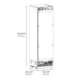 ZLINE 48-Inch Column 12.5 Cu. Ft. Refrigerator and 12.4 Cu. Ft. Freezer in Panel Ready with Matte Black Accents