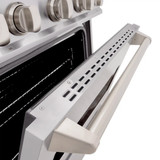 ZLINE 3-Piece Appliance Package - 30-Inch Gas Range, Refrigerator, and Dishwasher in Stainless Steel