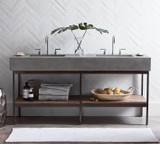 Frances 68" Concrete Top Double Sink Vanity