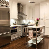 Modular Kitchen Island with Marble Top (48")