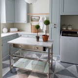 Modular Kitchen Island with Marble Top (48")