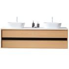 Calvet Floating Double Bathroom Vanity (55"–72")