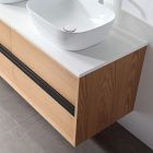 Calvet Floating Double Bathroom Vanity (55"–72")