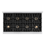 ZLINE 48-Inch 6.7 Cu. Ft. Classic Dual Fuel Range with 8 Burner DuoPro™ Cooktop and Dual Ovens in Satin Stainless Steel (PCDRS-48)