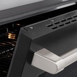 ZLINE 30-Inch 4.2 cu. ft. Paramount Induction Range with 4 Element Cooktop and Electric Convection Oven in Stainless Steel with Black Matte Door (SINR-BLM-30)