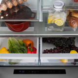ZLINE 4-Piece Appliance Package - 36-Inch Paramount Autograph Dual Fuel Range, Wall Mount Range Hood, 36-Inch French Door Refrigerator with Water Dispenser, Dishwasher, in Stainless Steel with Gold Accents