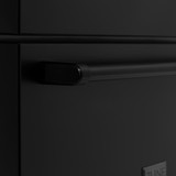 ZLINE 4-Piece Appliance Package - 36-Inch Paramount Dual Fuel Range, Wall Mount Range Hood, 36-Inch French Door Refrigerator, Dishwasher, in Black Stainless Steel