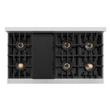 ZLINE Autograph 48-Inch Classic Gas Range with 8 Burner DuoPro™ Cooktop and Dual Ovens with Champagne Bronze Accents (PCGRZ-48-CB)