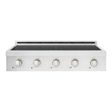 ZLINE 36-Inch Paramount Induction Rangetop with 5 Element Cooktop in Satin Stainless Steel (SINRTS-36)