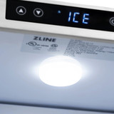 ZLINE 15-Inch Touchstone Clear Cube Ice Maker with Drain Pump and Hand Hammered Copper Door (ICCD-HH-15)