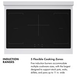 ZLINE Autograph Edition 36-Inch 5.2 Cu. Ft. Paramount Induction Range with 5 Element Cooktop and Electric Convection Oven in Satin Stainless Steel with Matte Black Accents (SINRSZ-36-MB)