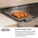 ZLINE Autograph Edition 30-Inch Paramount Induction Rangetop with 4 Element Cooktop in Stainless Steel and Champagne Bronze Accents (SINRTZ-30-CB)