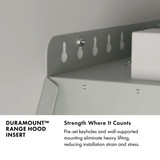 ZLINE 28-Inch 500 CFM DuraMount Wall Mount Range Hood Insert in Stainless Steel (683-28)